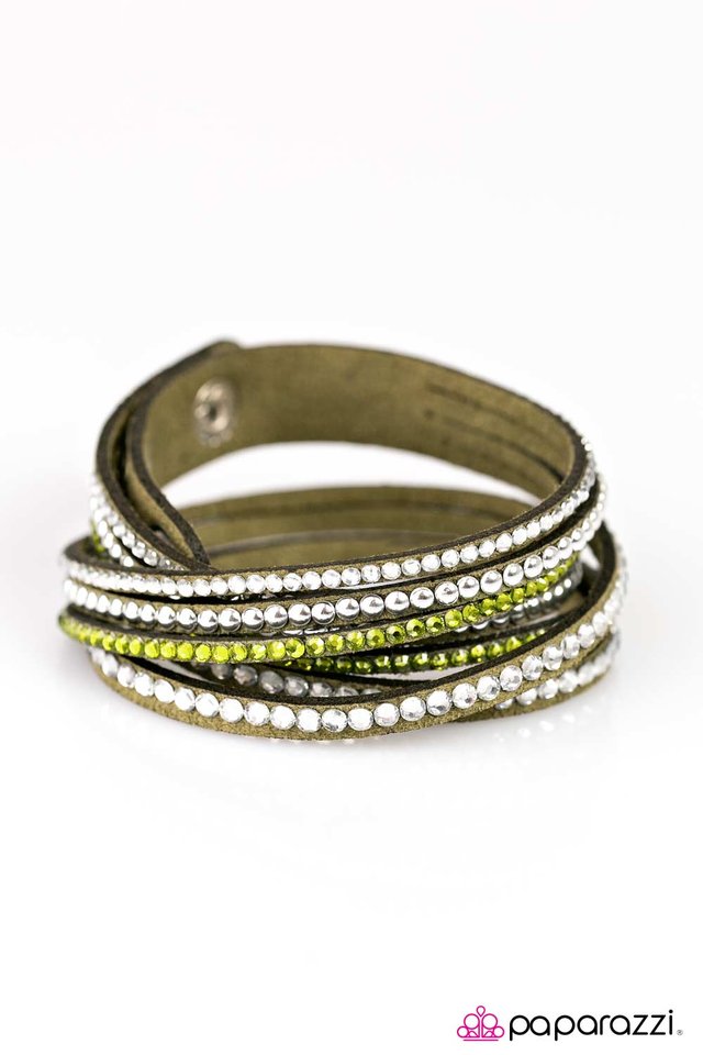 Strong Is The New Beautiful Green Paparazzi 5 Jewelry Join or Shop Online
