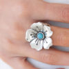 Boho Blossom - blue - Paparazzi ring