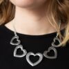 Hearty Hearts Silver - Paparazzi Accessories