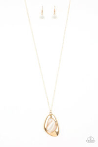 Asymmetrical Bliss - Gold Necklace - Paparazzi Accessories